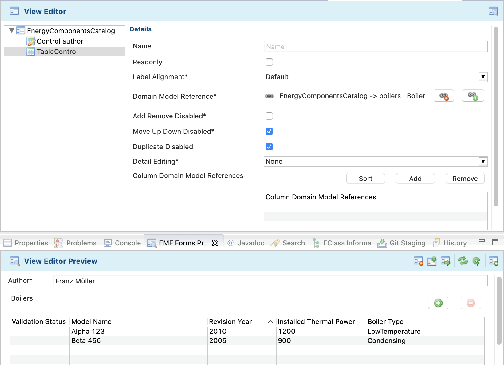 ParameterCatalogsDocumentation/ParameterCatalogs2Images/ViewModelWithTable.gif